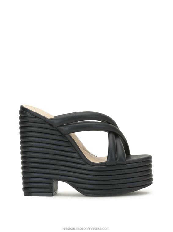 citali platfrom wedge u crnoj boji Jessica Simpson PZR6D174