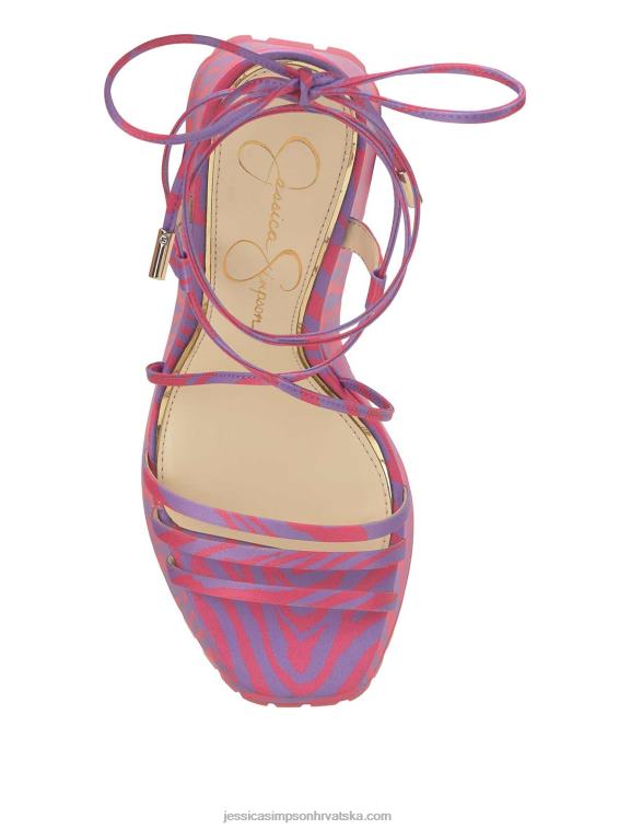 damazy platform klin u ružičastoj zebri Jessica Simpson PZR6D144