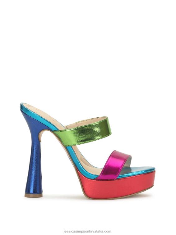 Sempira peta s platformom u boji fuschia multi Jessica Simpson PZR6D20