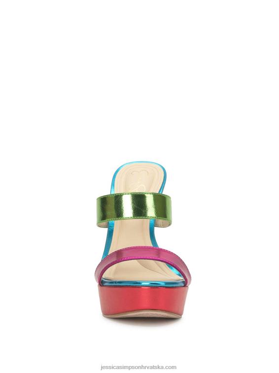 Sempira peta s platformom u boji fuschia multi Jessica Simpson PZR6D20