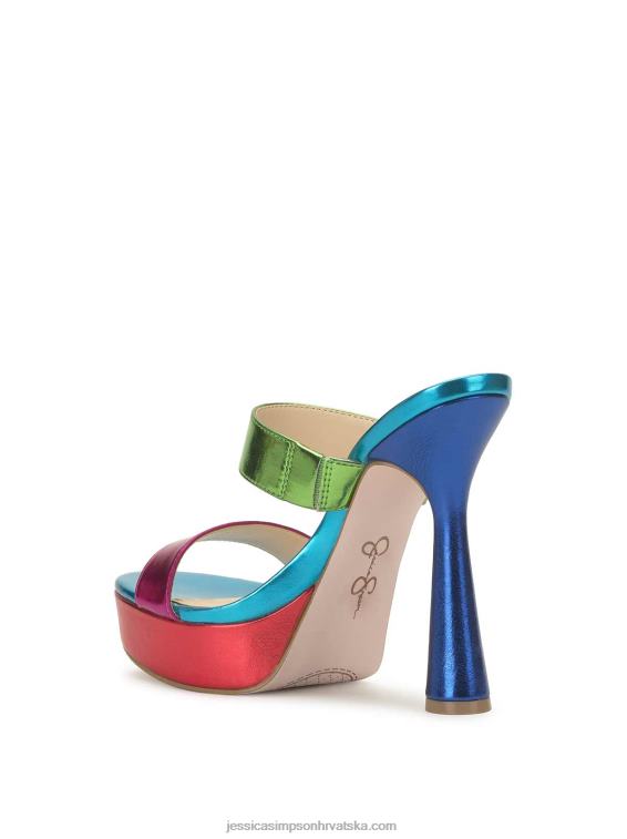 Sempira peta s platformom u boji fuschia multi Jessica Simpson PZR6D20