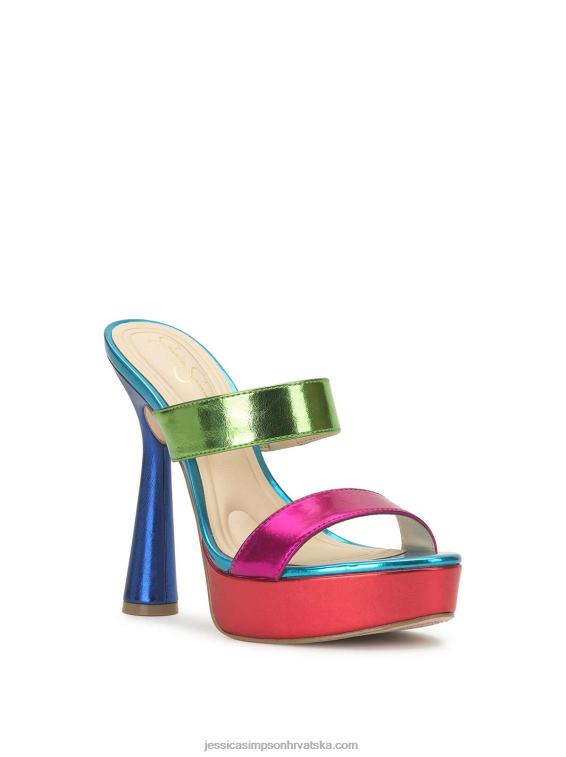 Sempira peta s platformom u boji fuschia multi Jessica Simpson PZR6D20