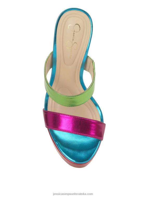 Sempira peta s platformom u boji fuschia multi Jessica Simpson PZR6D20