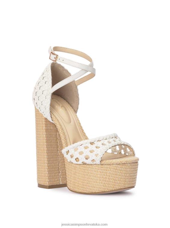 aditi peep toe platforma u bijeloj boji Jessica Simpson PZR6D182