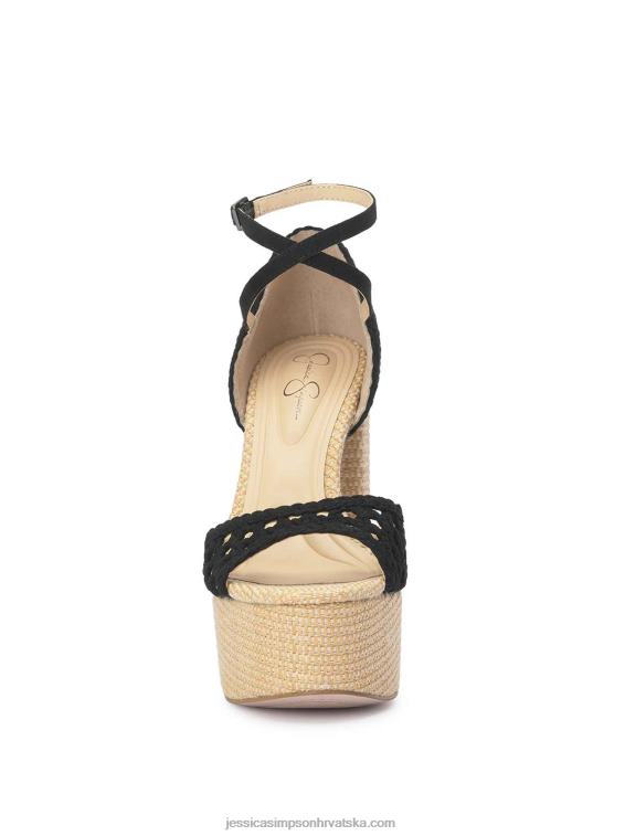 aditi peep toe platforma u crnoj boji Jessica Simpson PZR6D24