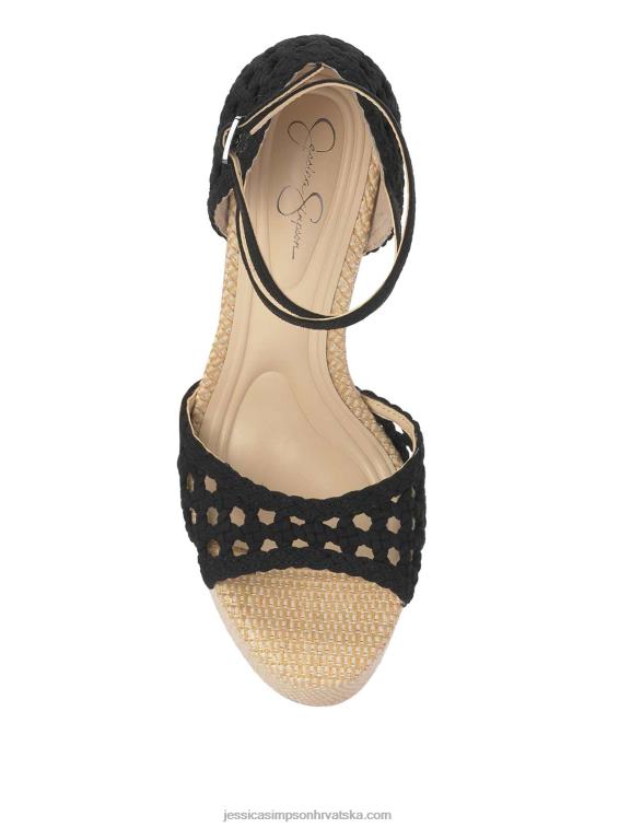 aditi peep toe platforma u crnoj boji Jessica Simpson PZR6D24