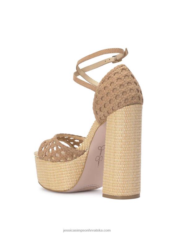 aditi peep toe platforma u prirodnom Jessica Simpson PZR6D199