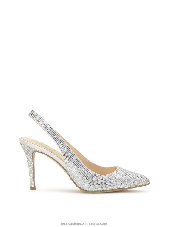 arerra slingback pumpa u bijeloj boji Jessica Simpson PZR6D97