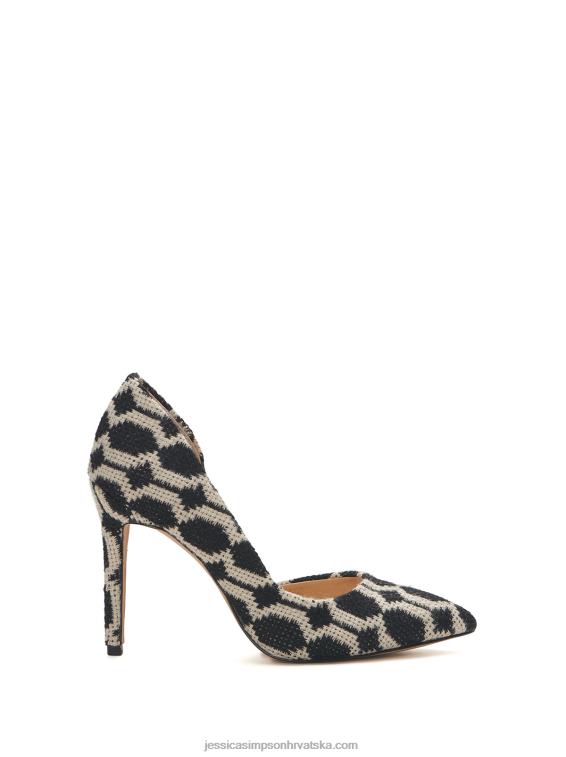 prizma d'orsay pumpa u crno-bijeloj tapiseriji Jessica Simpson PZR6D262