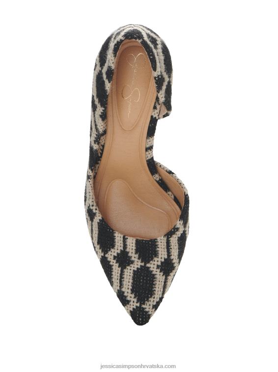 prizma d\'orsay pumpa u crno-bijeloj tapiseriji Jessica Simpson PZR6D262