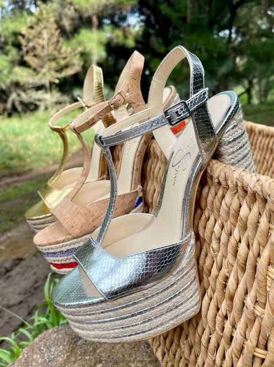 ameeka sandala s platformom u srebrnoj boji Jessica Simpson PZR6D21