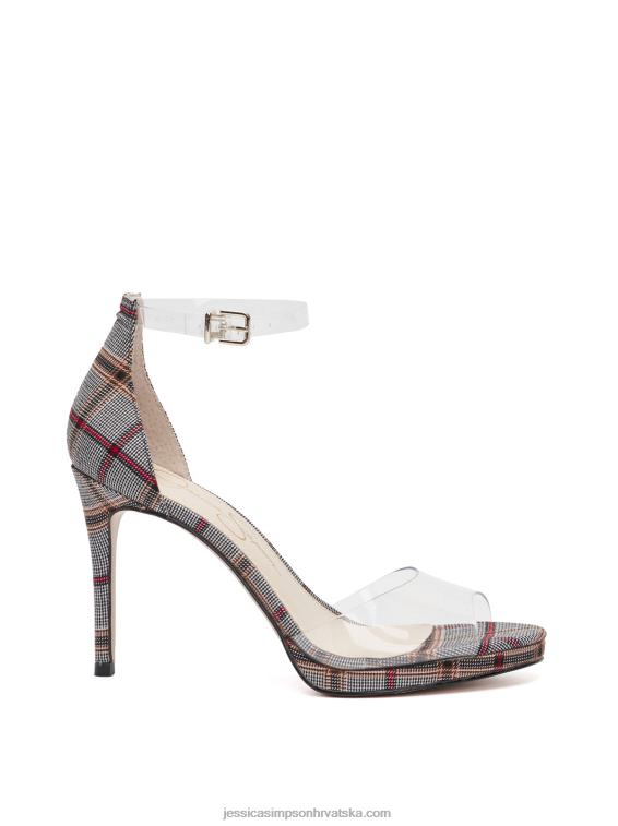 daisile visoka peta u prozirnoj i crnoj boji Jessica Simpson PZR6D1102