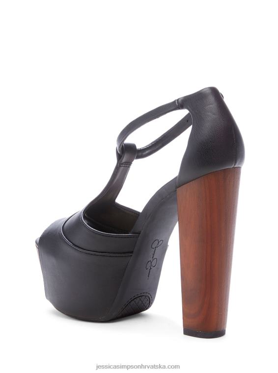 dany sandala s platformom s t-remenom u crnoj boji Jessica Simpson PZR6D232
