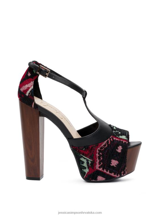 dany sandala s platformom s t-remenom u tapiseriji Jessica Simpson PZR6D226