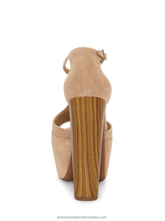 dany sandale s platformom s t-remenom u boji pijeska Jessica Simpson PZR6D29