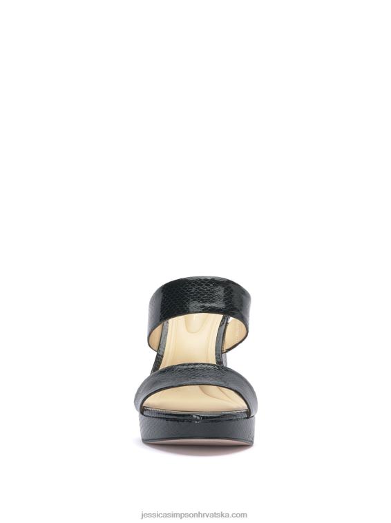 diza sandala s platformom u crnoj zmiji Jessica Simpson PZR6D205