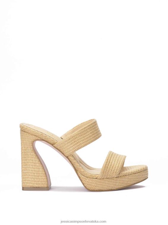 diza sandale s platformom u prirodnoj boji Jessica Simpson PZR6D34
