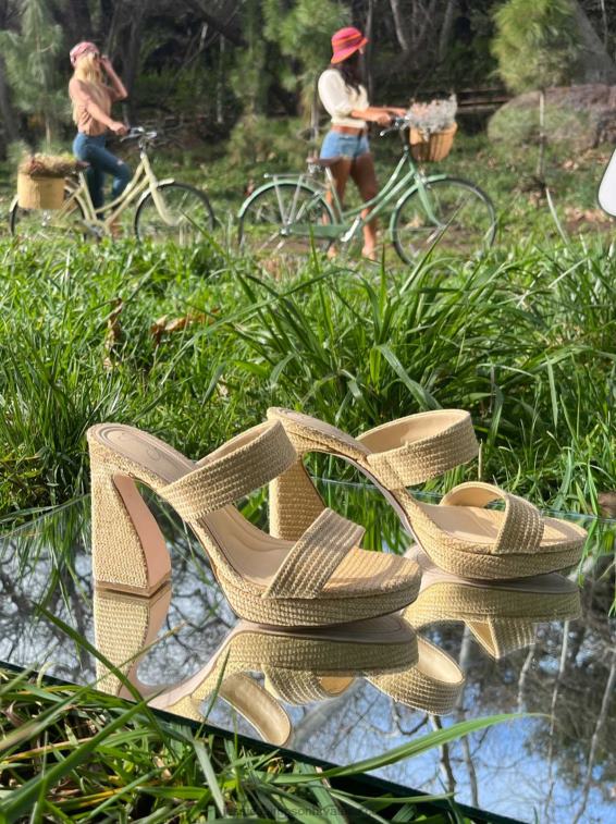 diza sandale s platformom u prirodnoj boji Jessica Simpson PZR6D34