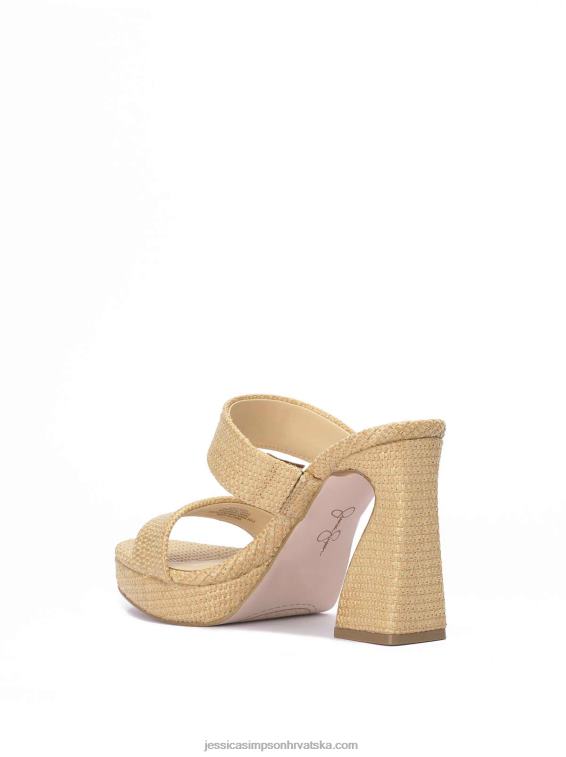 diza sandale s platformom u prirodnoj boji Jessica Simpson PZR6D34