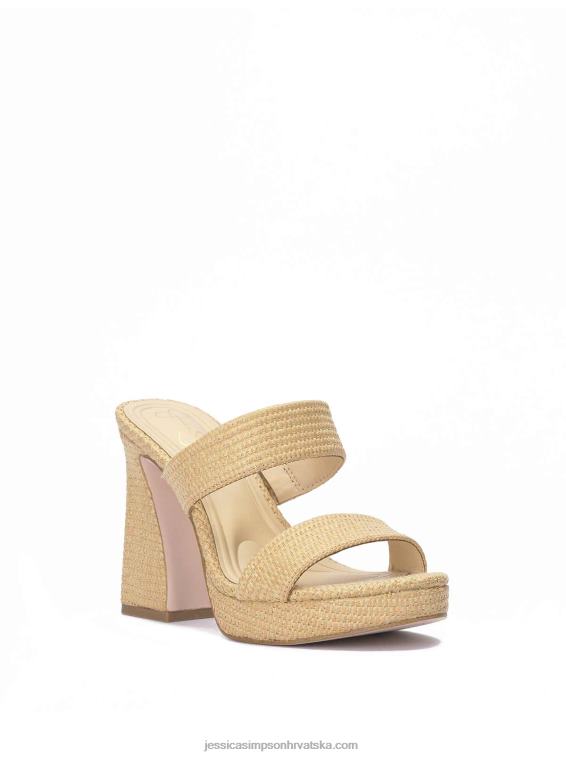 diza sandale s platformom u prirodnoj boji Jessica Simpson PZR6D34