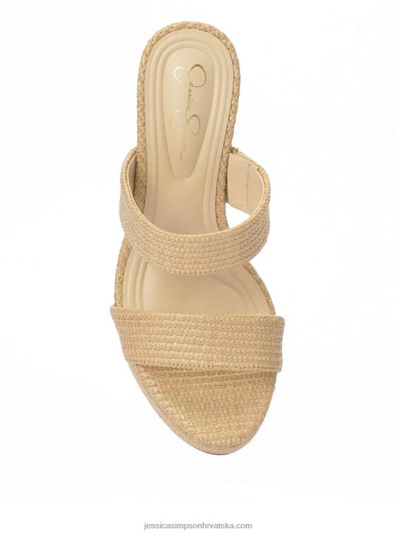 diza sandale s platformom u prirodnoj boji Jessica Simpson PZR6D34