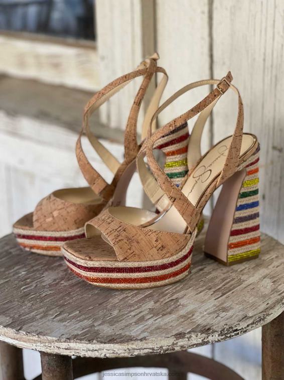 dosia sandale s platformom u prirodnoj boji Jessica Simpson PZR6D22