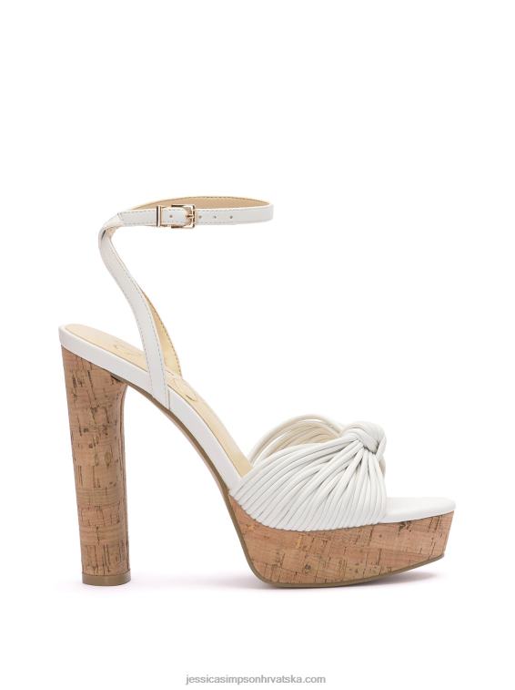 immie sandala s platformom u bijeloj boji Jessica Simpson PZR6D13