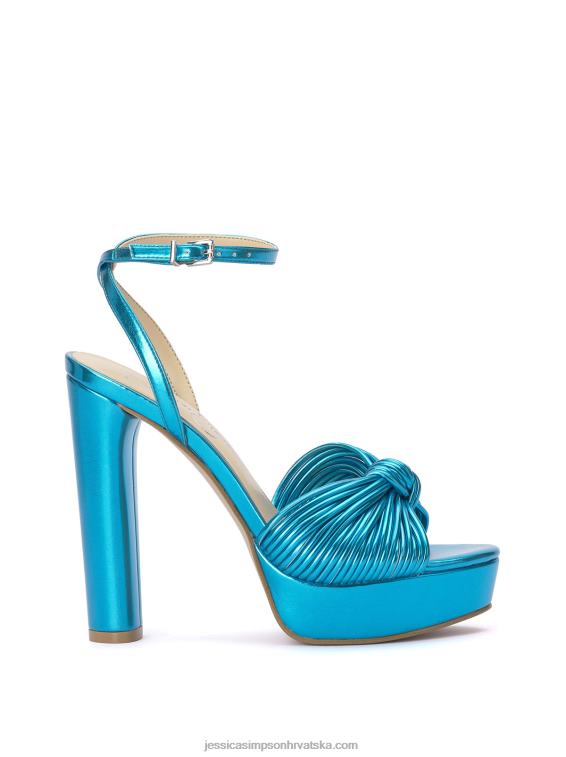 immie sandala s platformom u metalik plavoj boji Jessica Simpson PZR6D7