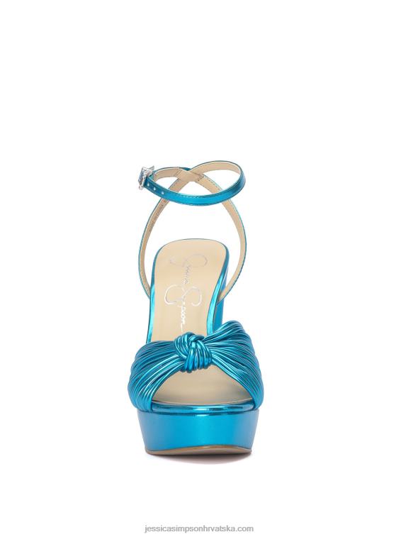 immie sandala s platformom u metalik plavoj boji Jessica Simpson PZR6D7