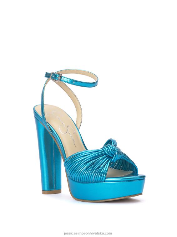 immie sandala s platformom u metalik plavoj boji Jessica Simpson PZR6D7