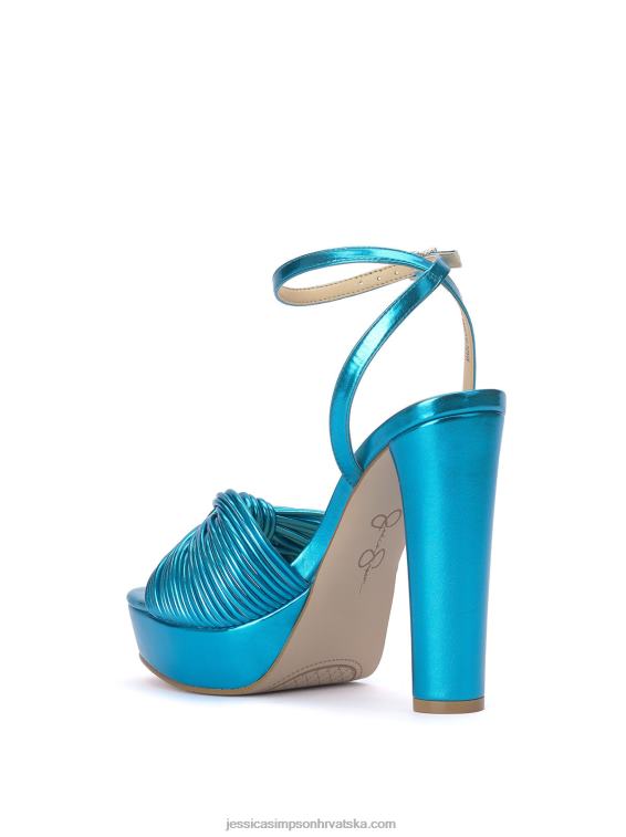 immie sandala s platformom u metalik plavoj boji Jessica Simpson PZR6D7