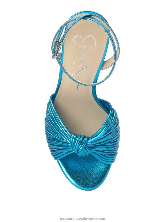 immie sandala s platformom u metalik plavoj boji Jessica Simpson PZR6D7