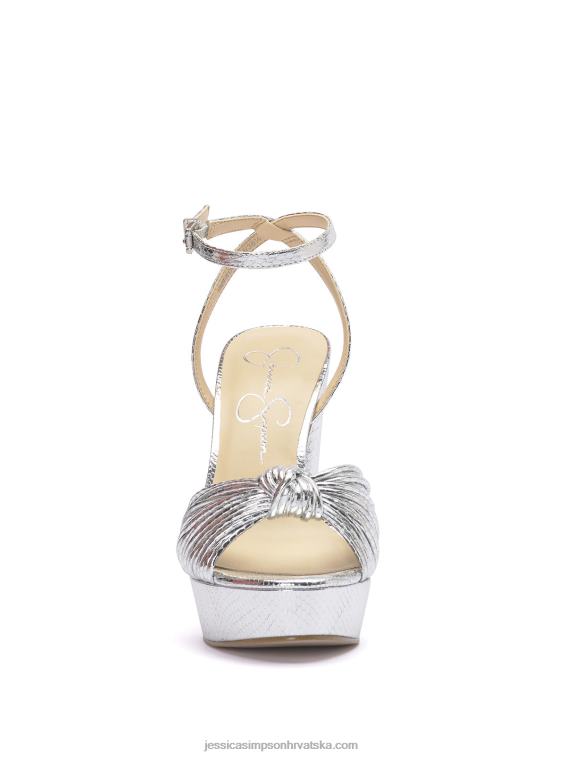 immie sandala s platformom u srebrnoj zmiji Jessica Simpson PZR6D33