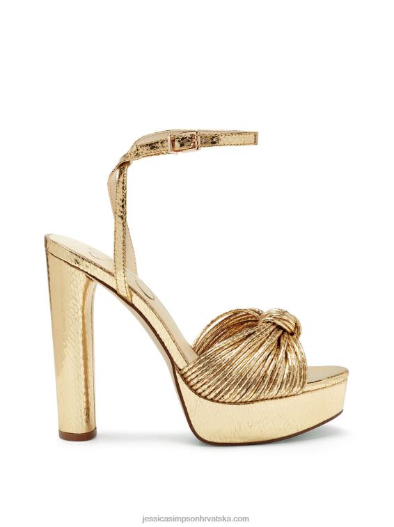 immie sandala s platformom u zlatnoj zmiji Jessica Simpson PZR6D27
