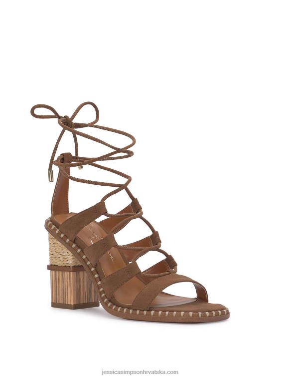 lonor sandala s visokom petom u boji duhana Jessica Simpson PZR6D278