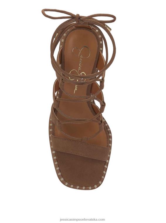 lonor sandala s visokom petom u boji duhana Jessica Simpson PZR6D278