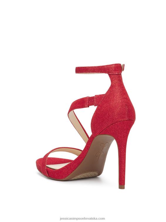 rayli sandala na visoku petu u crvenoj boji Jessica Simpson PZR6D1106