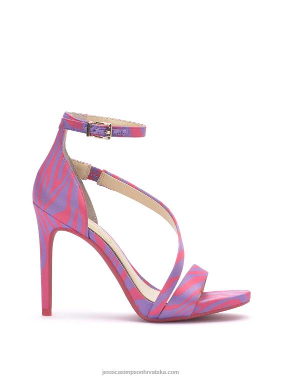 rayli sandale na visoku petu u ružičastoj boji zebre Jessica Simpson PZR6D316