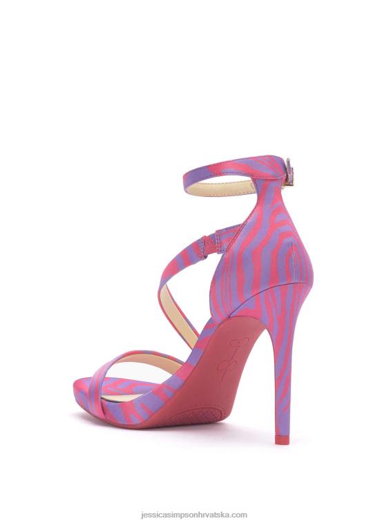 rayli sandale na visoku petu u ružičastoj boji zebre Jessica Simpson PZR6D316