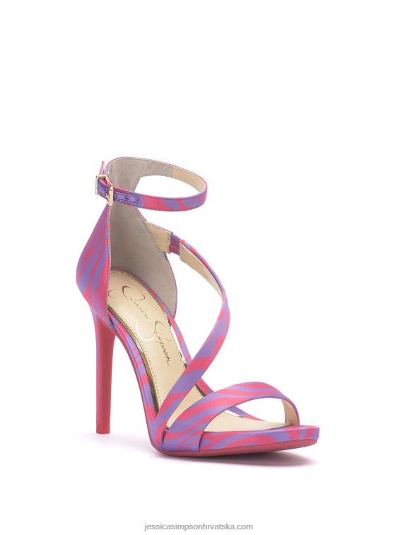 rayli sandale na visoku petu u ružičastoj boji zebre Jessica Simpson PZR6D316