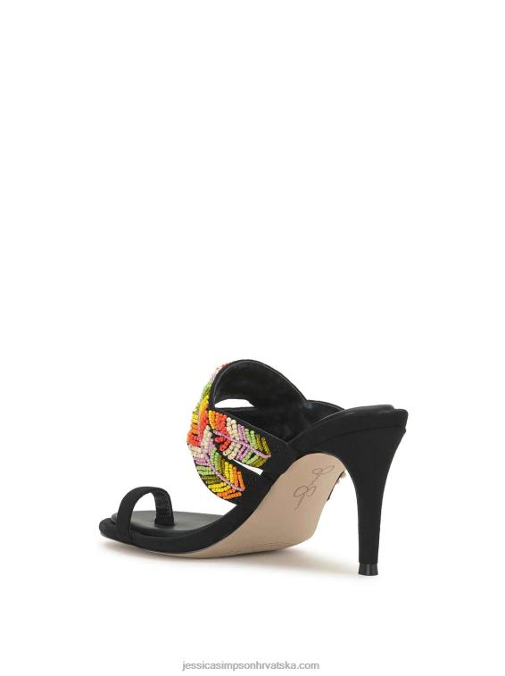 rixei pletene sandale na visoku petu u crnoj multi boji Jessica Simpson PZR6D284