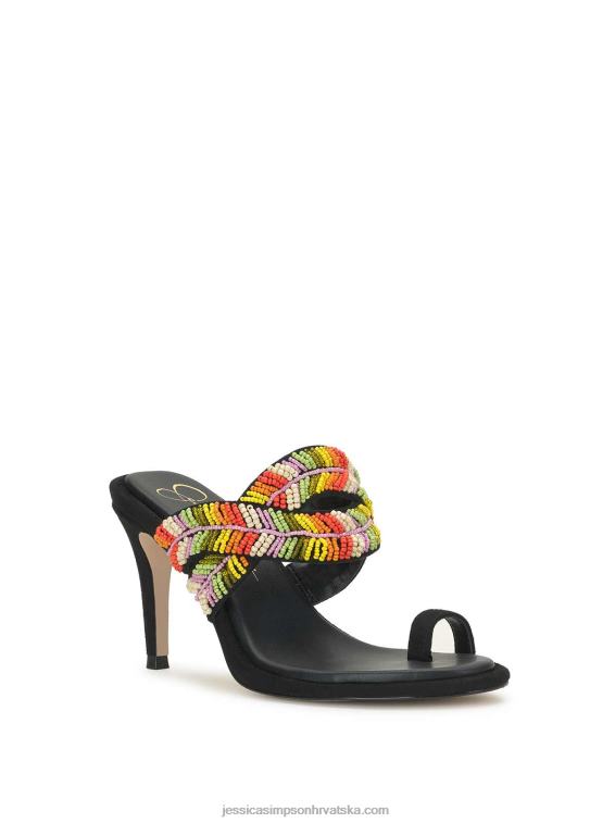 rixei pletene sandale na visoku petu u crnoj multi boji Jessica Simpson PZR6D284