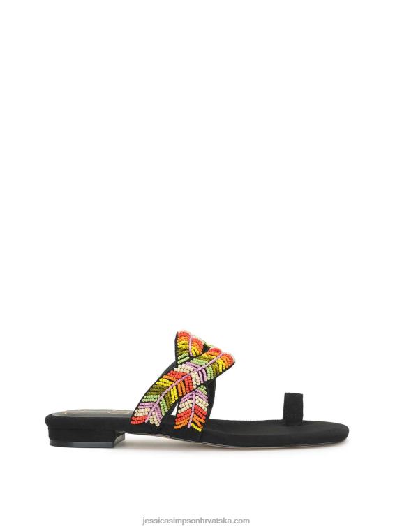 sandala s pletenicama gapriella u crnoj multi boji Jessica Simpson PZR6D273