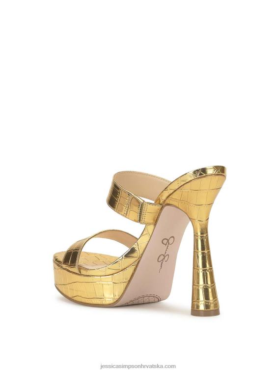 sempira peta s platformom u zlatnoj boji Jessica Simpson PZR6D314