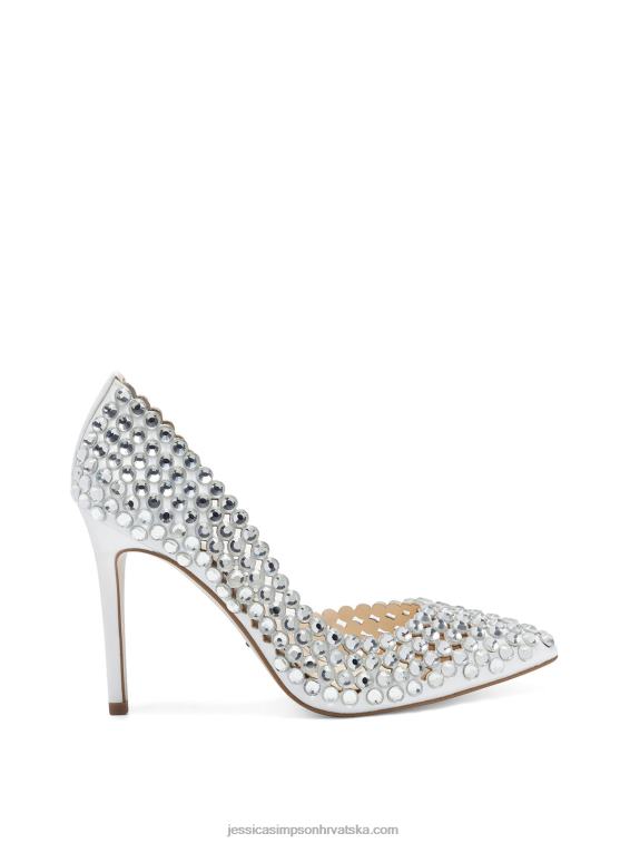 preppi visoka peta u bijeloj boji Jessica Simpson PZR6D90