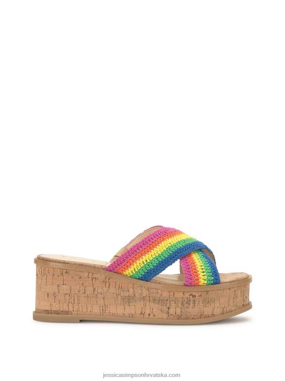ediza platform slide u duginim prugama Jessica Simpson PZR6D164