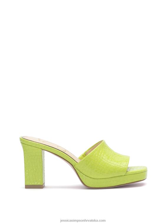 elyzza tobogan s visokom petom u boji limete Jessica Simpson PZR6D196