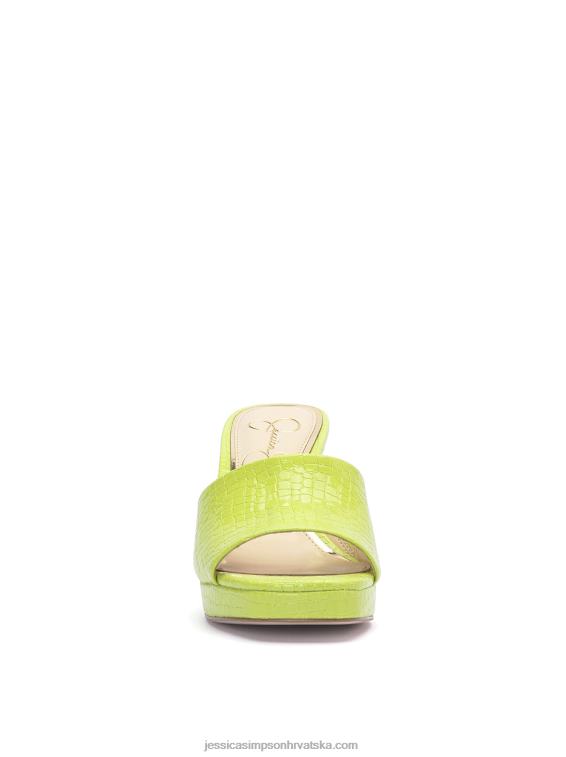 elyzza tobogan s visokom petom u boji limete Jessica Simpson PZR6D196