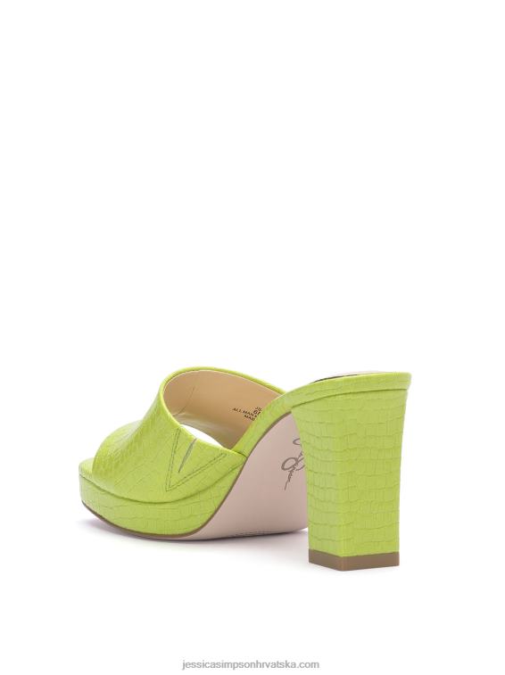 elyzza tobogan s visokom petom u boji limete Jessica Simpson PZR6D196