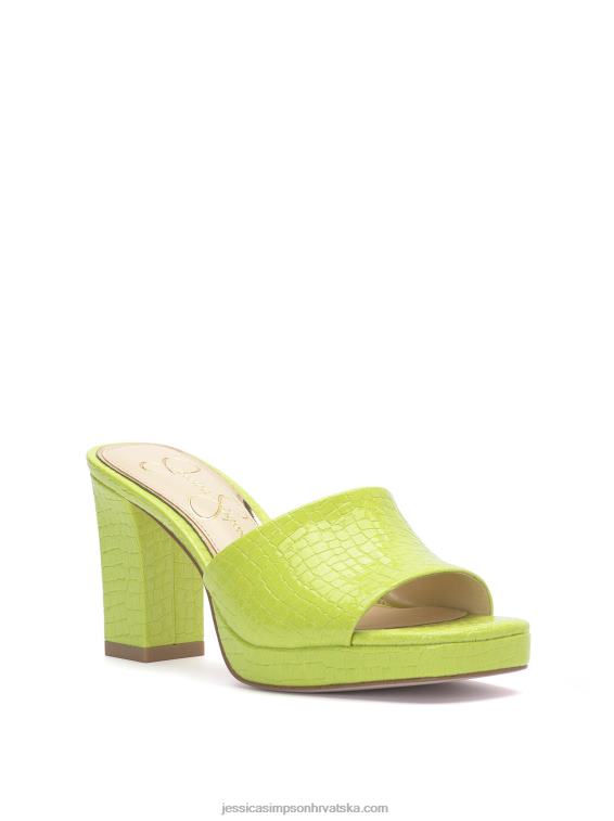 elyzza tobogan s visokom petom u boji limete Jessica Simpson PZR6D196